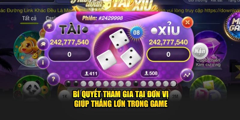 Bí quyết tham gia tại đơn vị giúp thắng lớn trong game